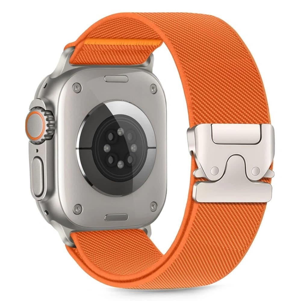 Pasek Tech-Protect Nylonverschluss Apple Watch 6 / 7 / 8 / 9 / 10 / SE / Ultra 1 / 2 44/45/46/49mm Orange - 1