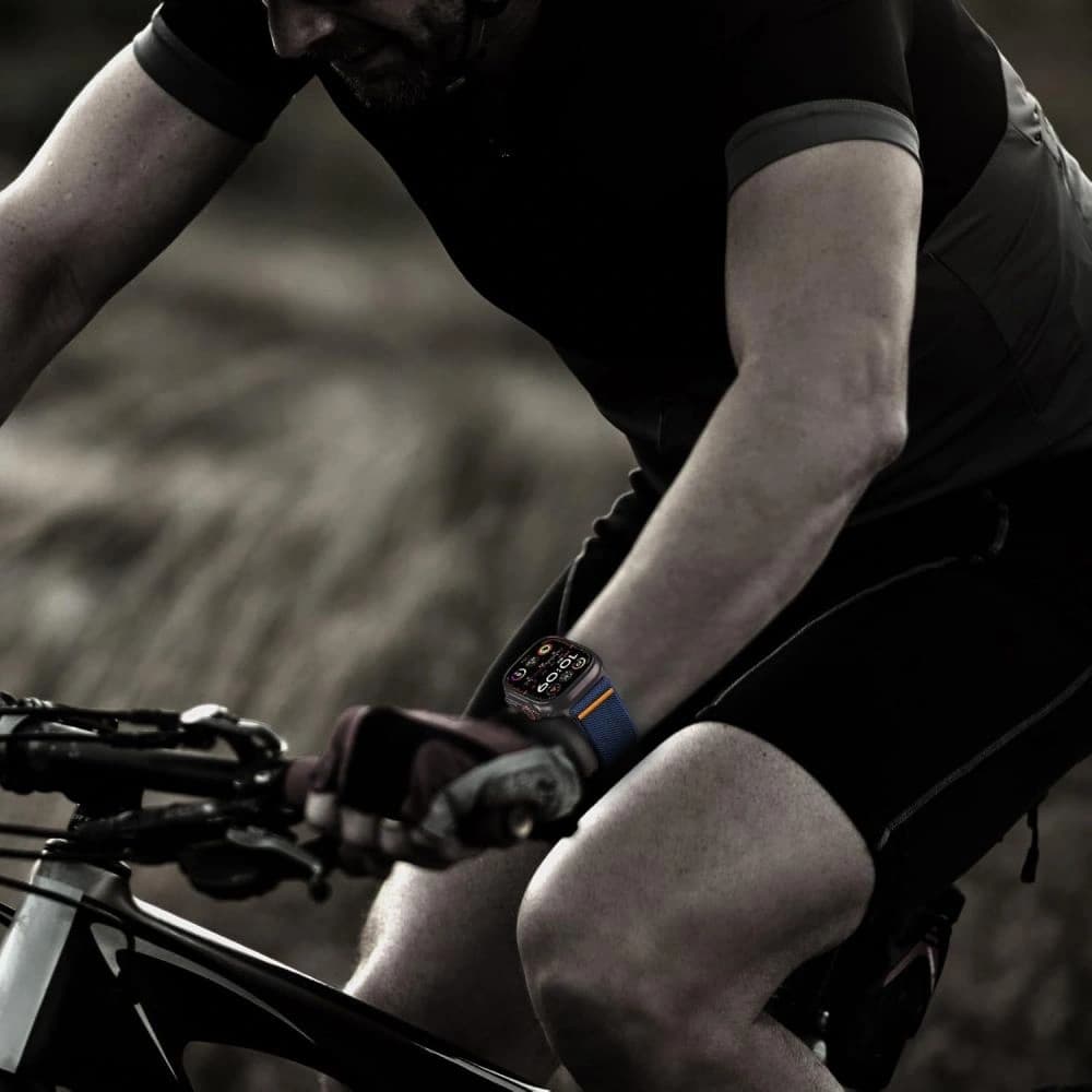 Panglica Tech-Protect Nylon Clasp Apple Watch 6 / 7 / 8 / 9 / 10 / SE / Ultra 1 / 2 44/45/46/49mm Navy - 6