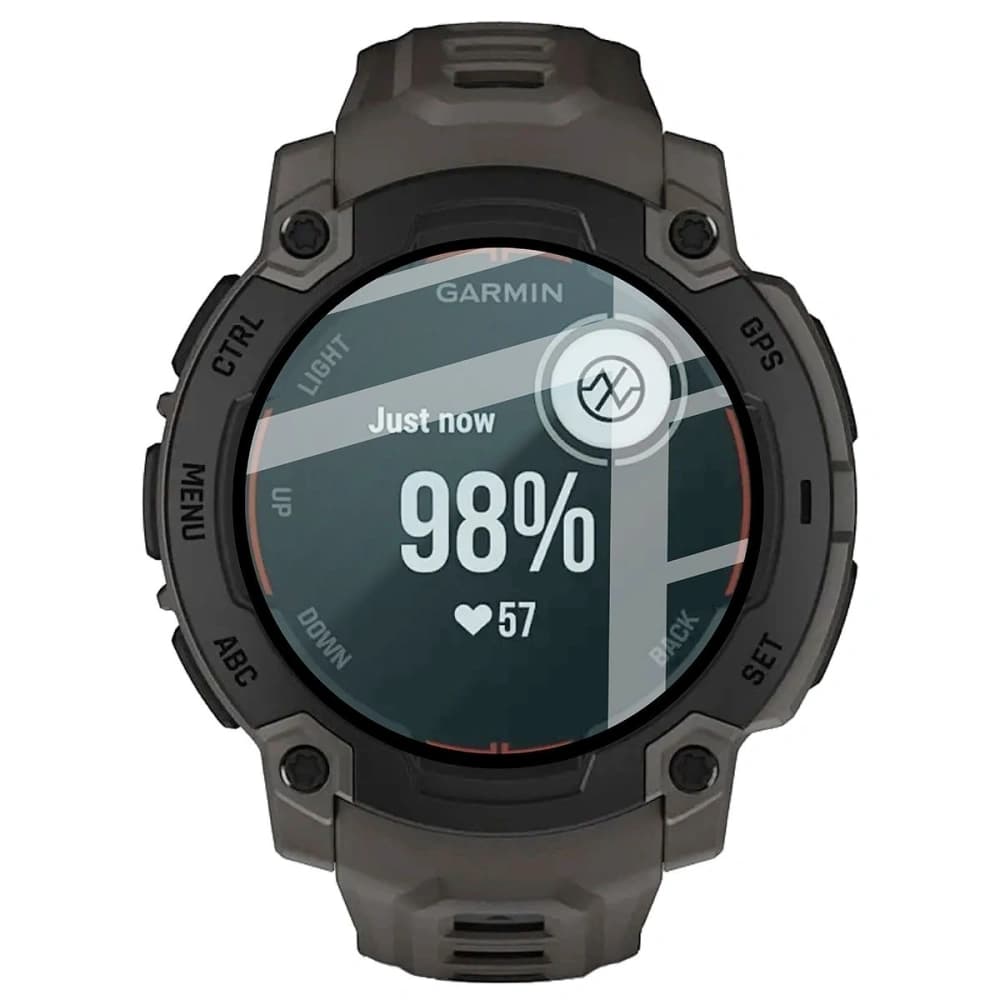Bizon Glass Watch Edge Hybrid Garmin Instinct E 45mm black - 2
