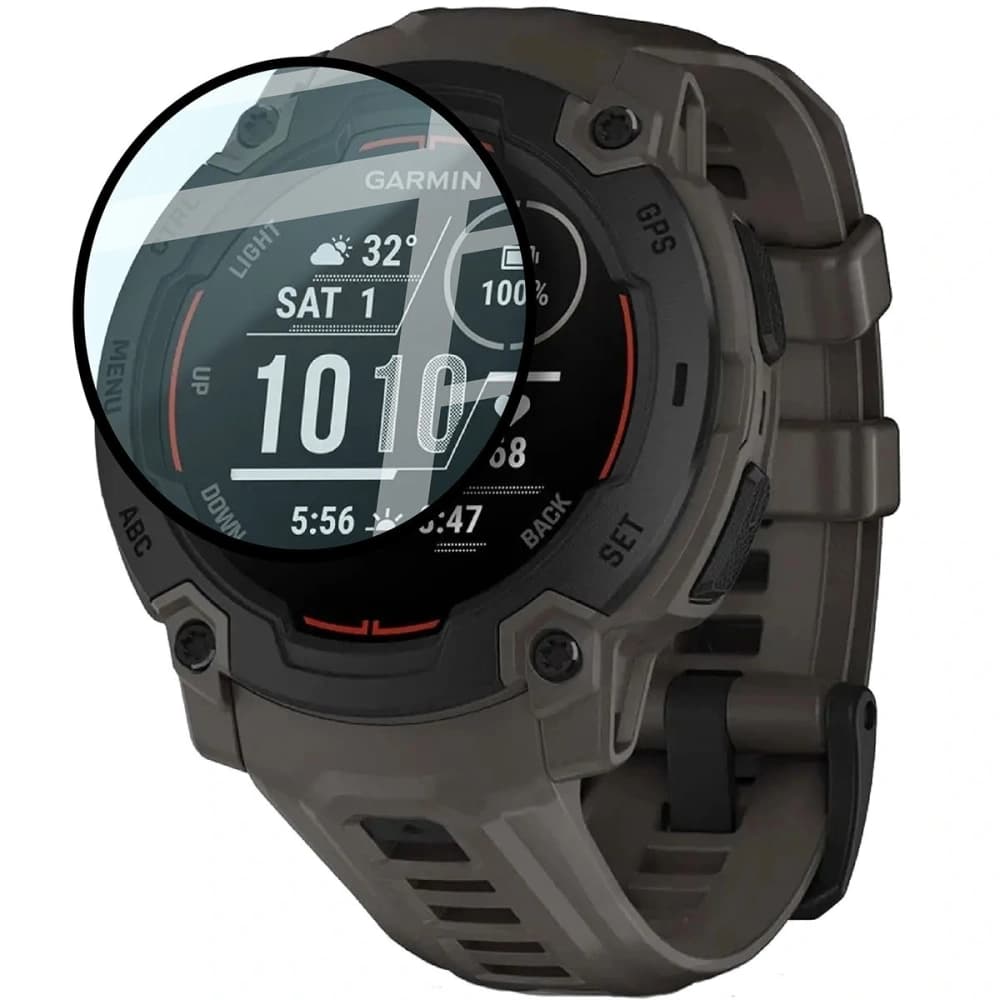 Bizon Glass Watch Edge Hybrid Garmin Instinct E 45mm black - 3
