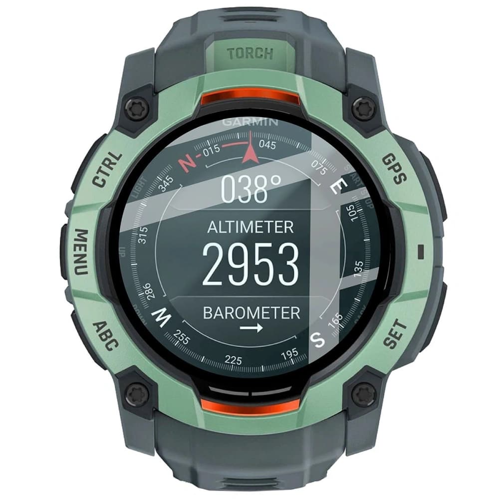 Bizon Glass Watch Edge Hybrid Garmin Instinct 3 45mm black - 2