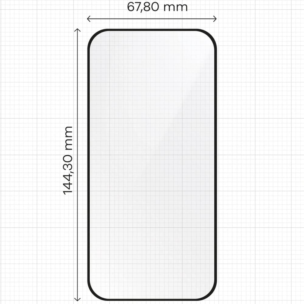 Szkło hartowane z ramką do łatwej aplikacji Bizon Glass Aplikator do Apple iPhone 16 [2 PACK] - 2