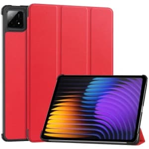 Bizon Case Tab Croc Xiaomi Pad 8 / 8 Pro / 7 / 7 Pro red