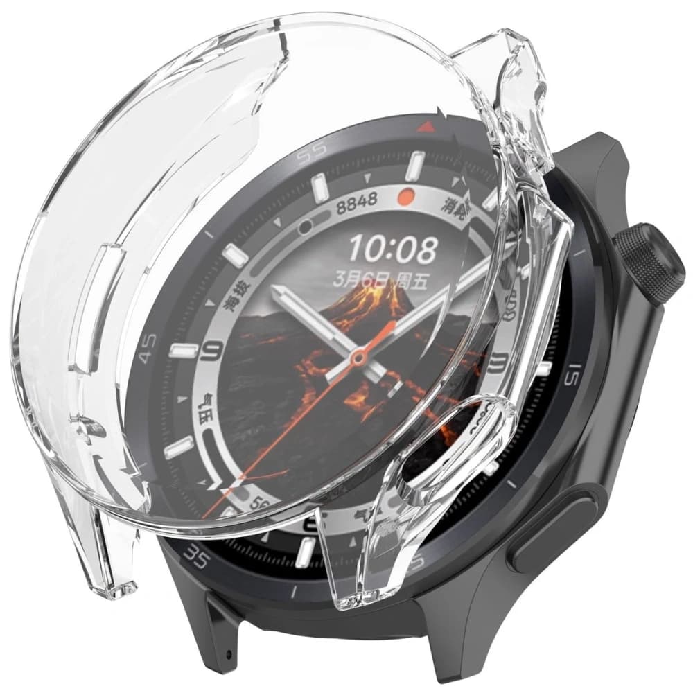 Etui z osłoną ekranu Bizon Case Watch Felipe do OnePlus Watch 3 / Oppo Watch X2 przeźroczyste - 7