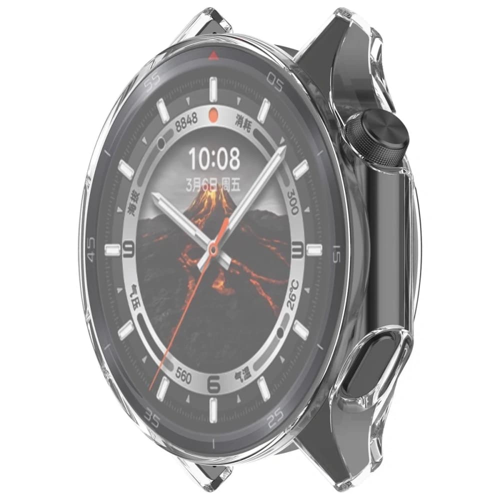 Etui z osłoną ekranu Bizon Case Watch Felipe do OnePlus Watch 3 / Oppo Watch X2 przeźroczyste - 8