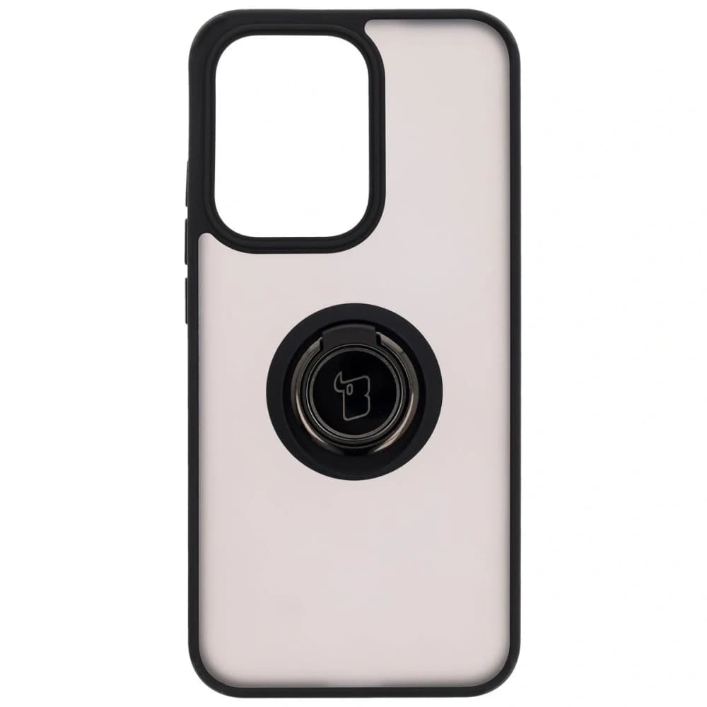 Bizon Case Hybrid Ring Oppo Reno13 rauchig mit einem schwarzen Rahmen - 2