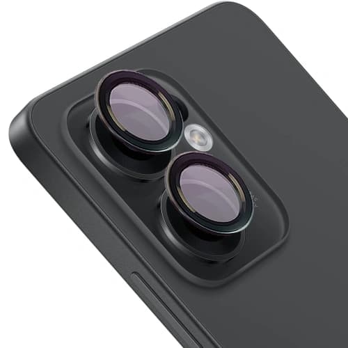 Bizon Glass Snap Linse Oppo Reno13 F/FS schwarzer Rahmen