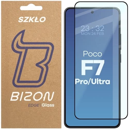 Bizon Glass Edge 2 Xiaomi Poco F7 Pro / F7 Ultra black frame