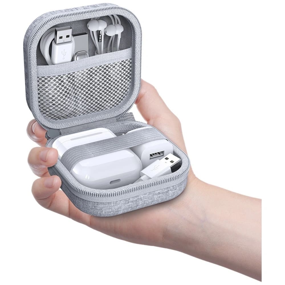 USAMS ZB351 TWS Ohrhörer-Hülle Grau - 8