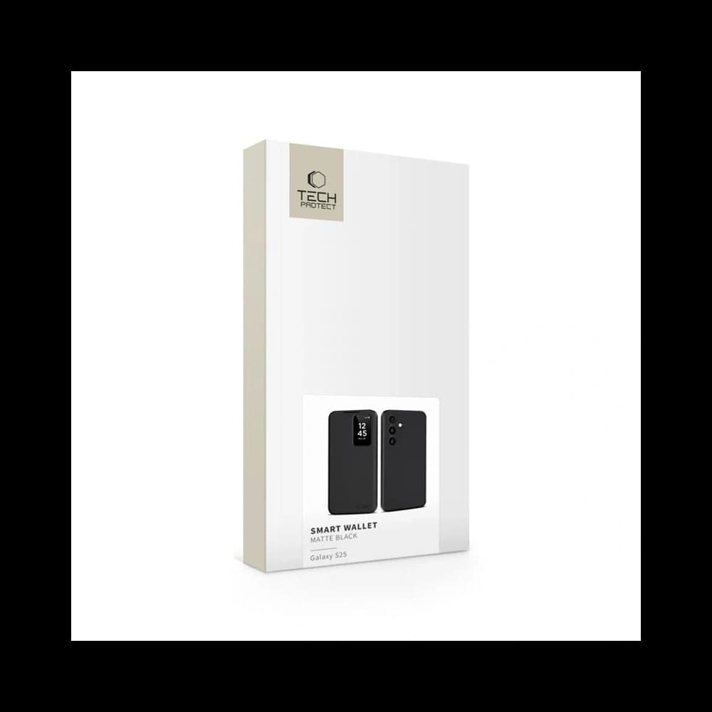 Tech-Protect Okos Pénztárca Samsung Galaxy S25 Matt Fekete - 5