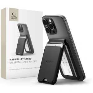 Tech-Protect Magwallet Stand MagSafe Suport Universal pentru Carduri Magnetic Negru