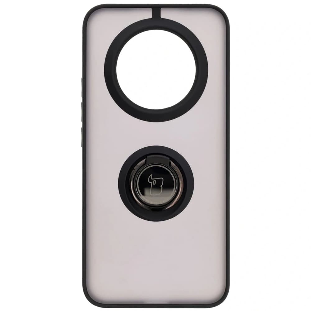 Bizon Case Hybrid Ring Realme 14 Pro Plus 5G rauchig mit schwarzem Rahmen - 1