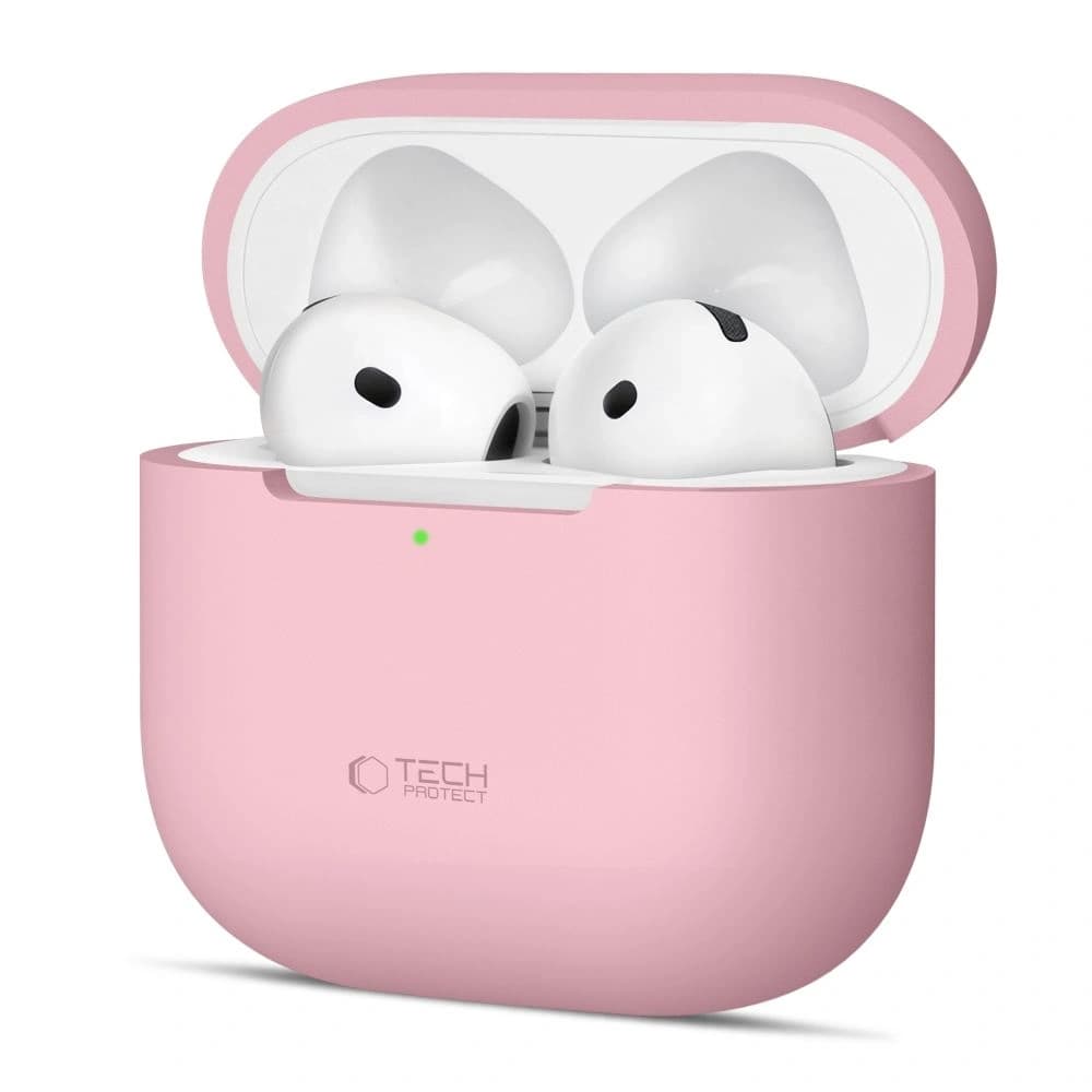 Etui Tech-Protect Silicone Apple AirPods 4 Dusty Pink - 1
