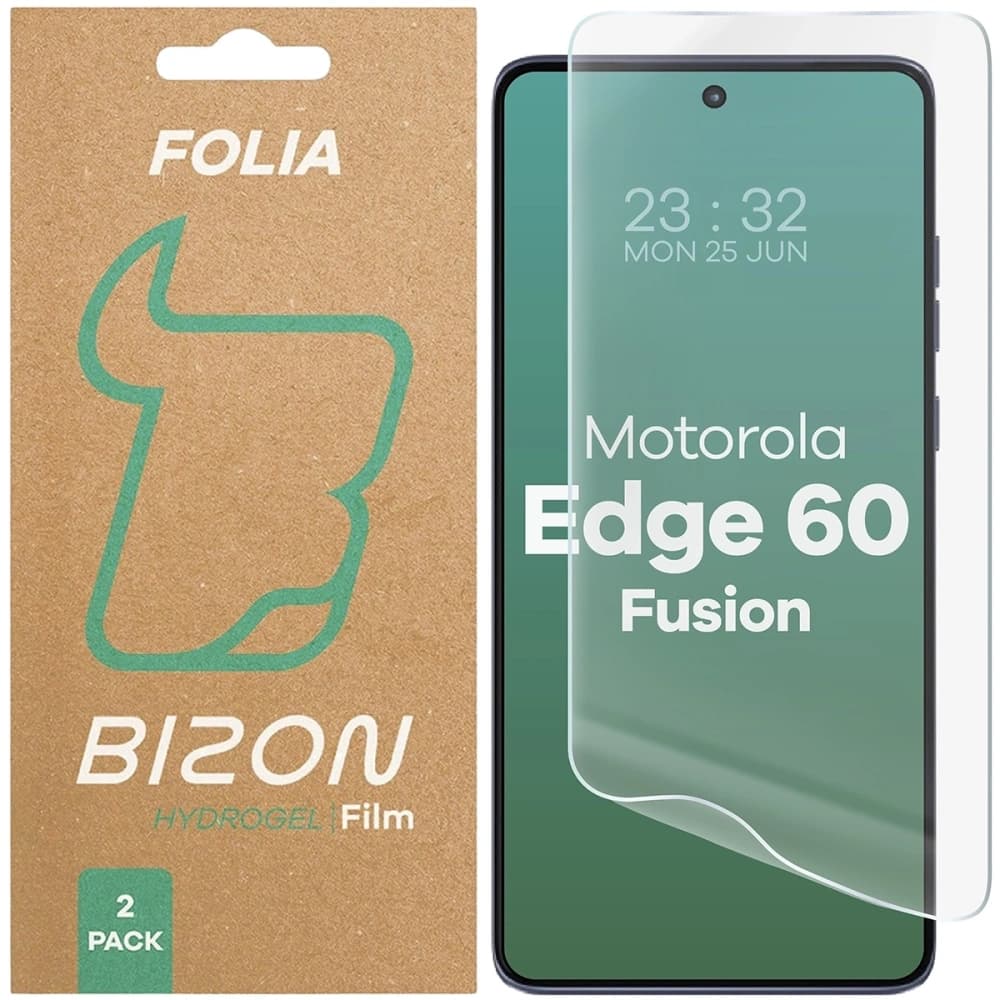 Bizon Glass Hydrogel Front Motorola Edge 60 Fusion / Edge 60 [2 PACK] - 1