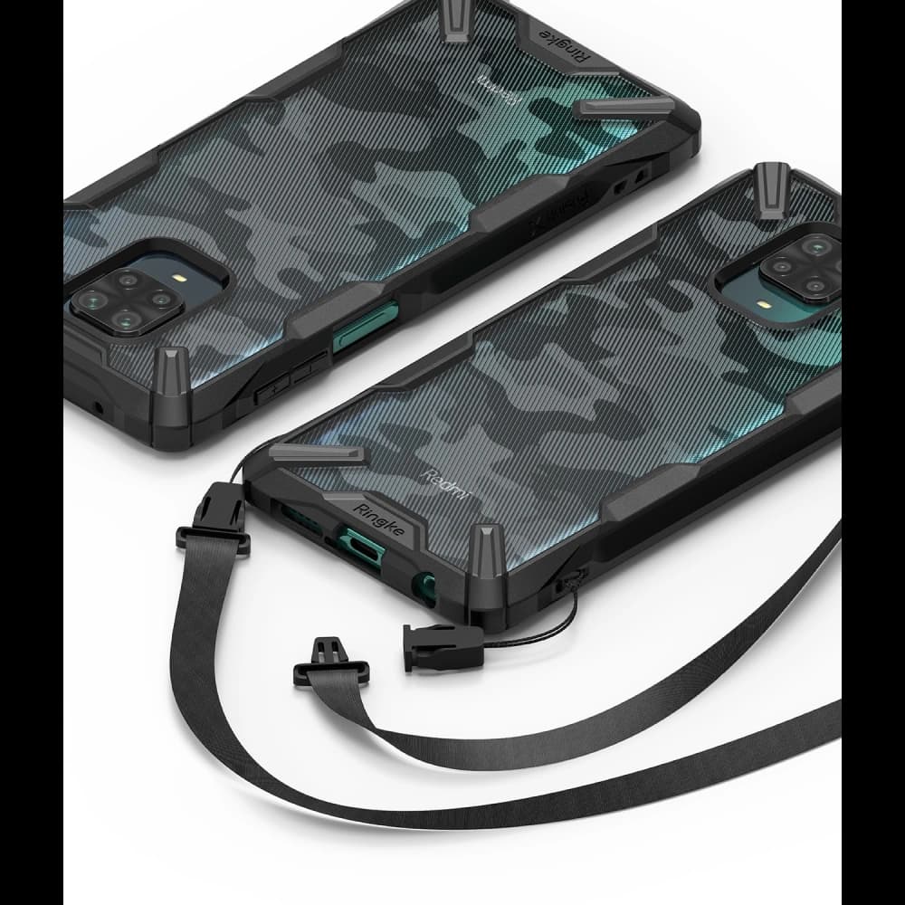 Etui Ringke Fusion-X Redmi Note 9S/9 Pro/9 Pro Max Camo (Moro) Negru - 7