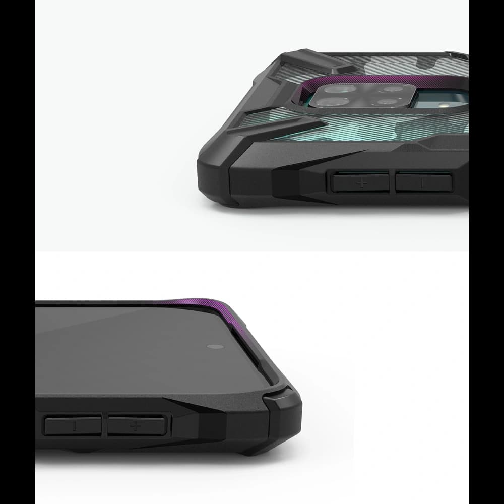 Etui Ringke Fusion-X Redmi Note 9S/9 Pro/9 Pro Max Camo (Moro) Negru - 8