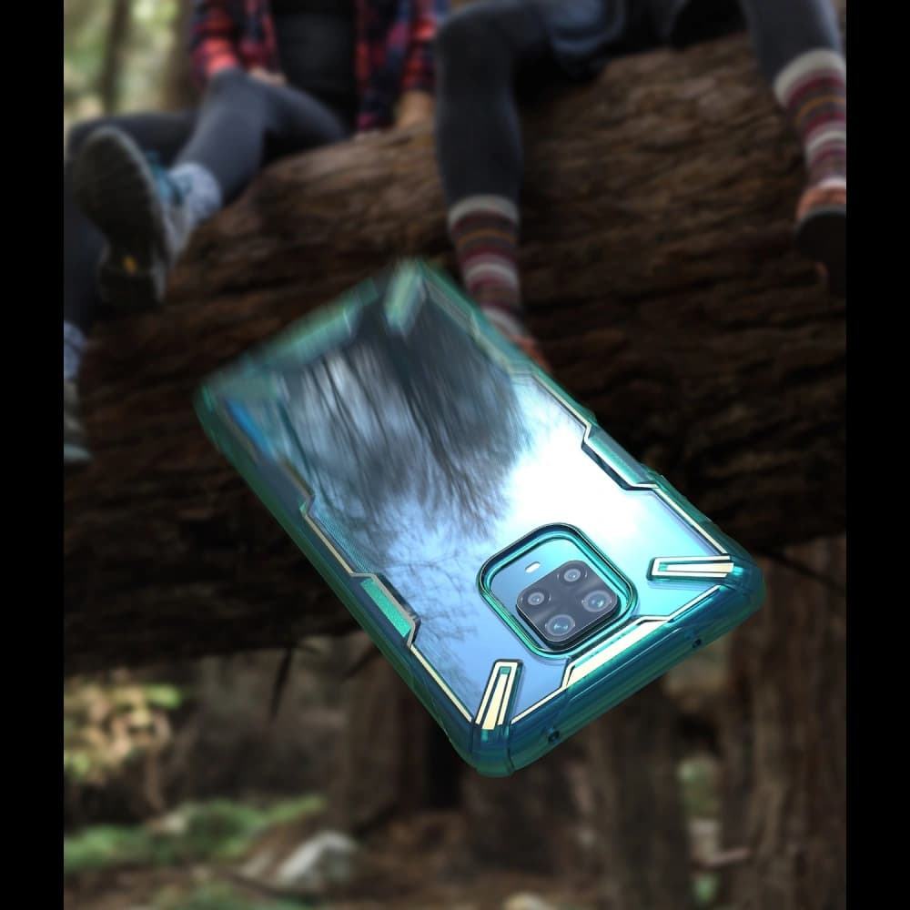 Etui Ringke Fusion-X Redmi Note 9S/9 Pro/9 Pro Max Verde Turcoaz - 9