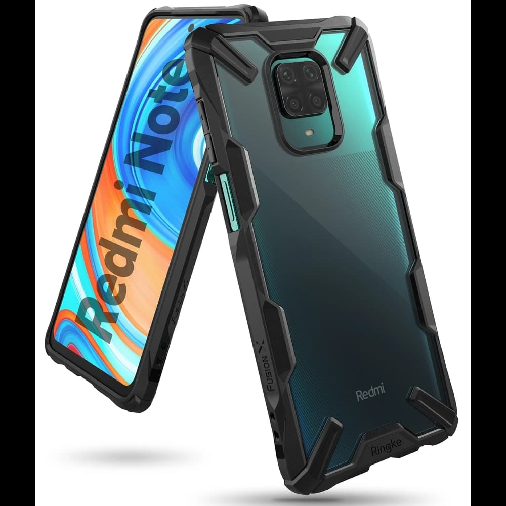 Etui Ringke Fusion-X Redmi Note 9S/9 Pro/9 Pro Max Negru - 1