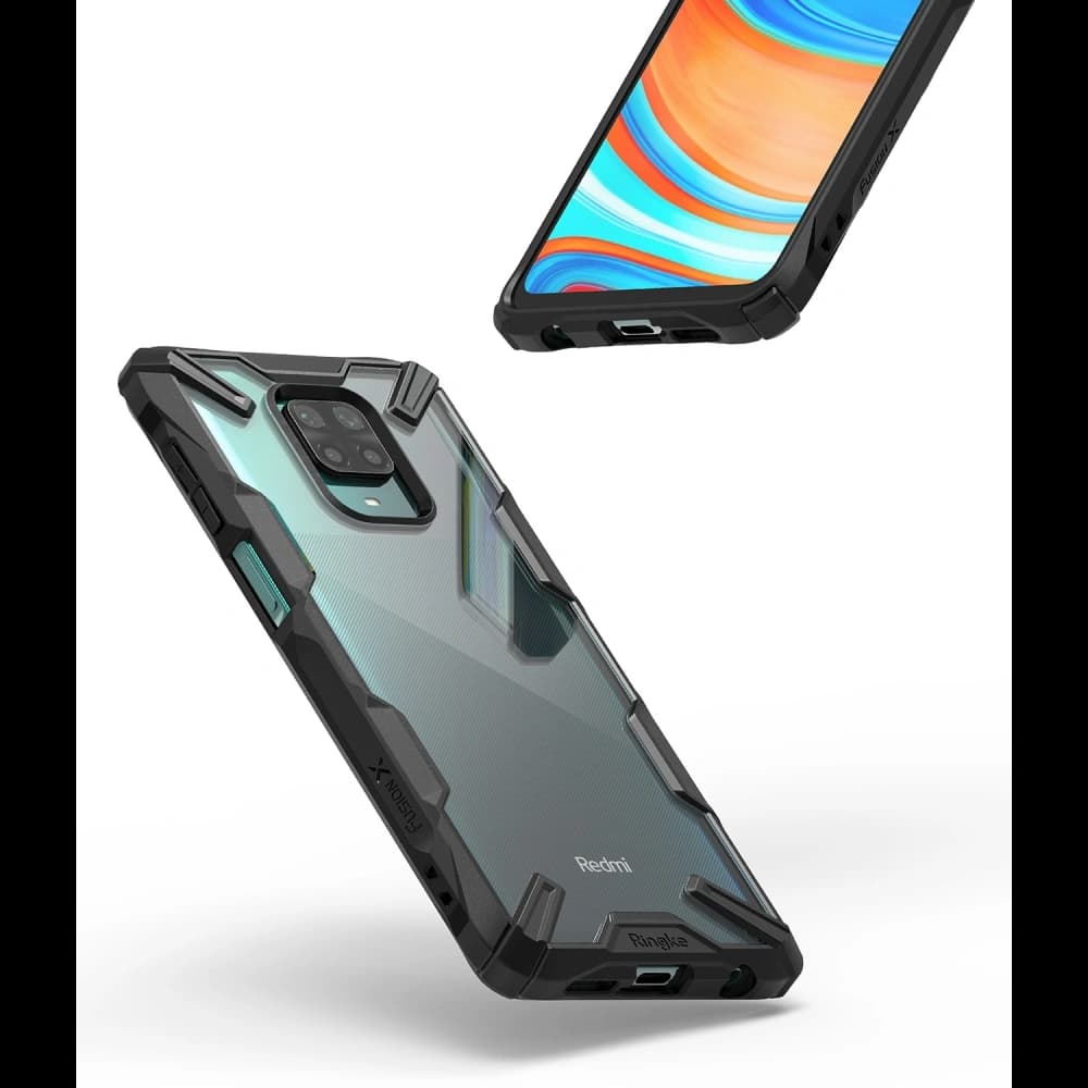 Etui Ringke Fusion-X Redmi Note 9S/9 Pro/9 Pro Max Negru - 5
