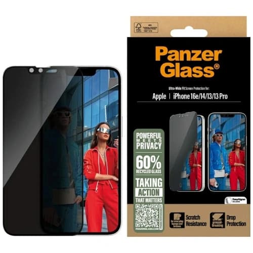 PanzerGlass Ultra-Wide Fit Apple iPhone 17e / 16e / 14 / 13 / 13 Pro