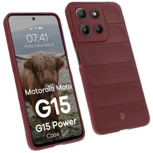 Bizon pouzdro Tur Motorola Moto G15 / G15 Power burgundské