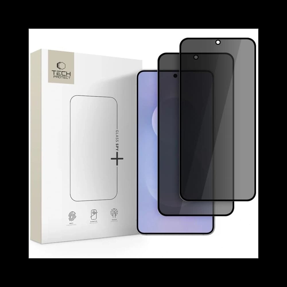 Tech-Protect Glass Spy+ Samsung Galaxy S25 Edge Privacy [2 PACK] - 1