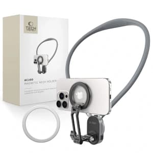 Tech-Protect AC200 Magnetický držák MagSafe & GoPro & DJI na krk Crayon Grey