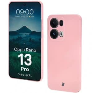 Etui Bizon Case Łupka do Oppo Reno13 Pro różowe