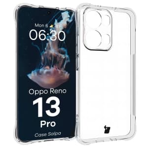 Elastyczne etui Bizon Case Salpa do Oppo Reno13 Pro przezroczyste