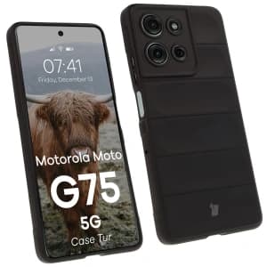 Husă Bizon Tur Motorola Moto G75 5G neagră