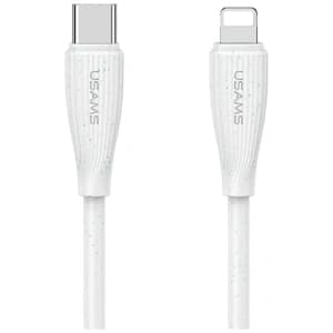 USAMS Green Series SJ717 30W USB-C / Lightning cable 1m white