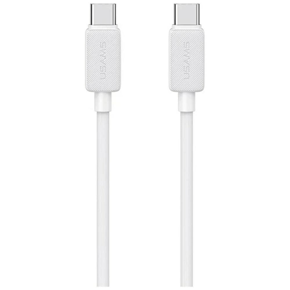 USAMS KY Series US-SJ691 60W USB-C / USB-C kabel 1m bílý - 1