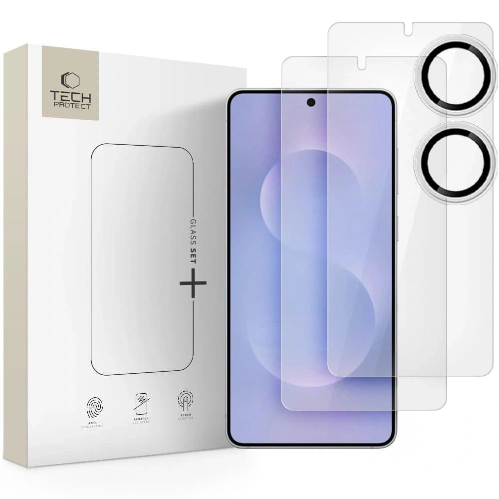 Tech-Protect Glas Set+ Samsung Galaxy S25 Edge Klar [3 PACK] - 1