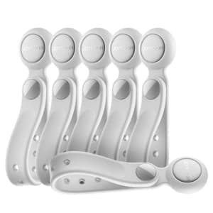 Joyroom JR-ZS422 Silikon-Kabelbinder mit Magnet weiß [6 PACK].