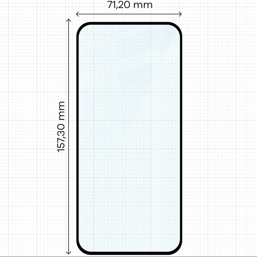 Bizon Glass Edge 2 Honor 400 Lite 5G black frame - 2