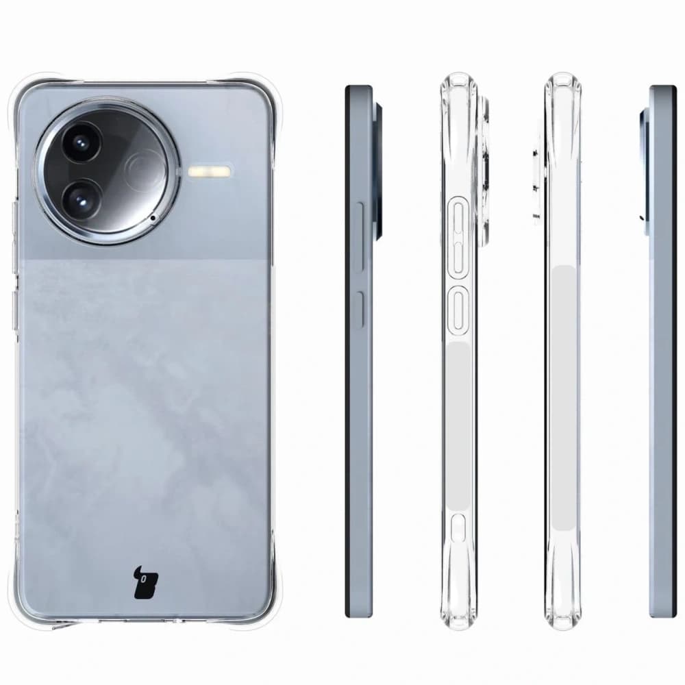 Etui + 2x szkło na ekran Bizon Case Clear Pack do Xiaomi Poco F7 Pro - 4