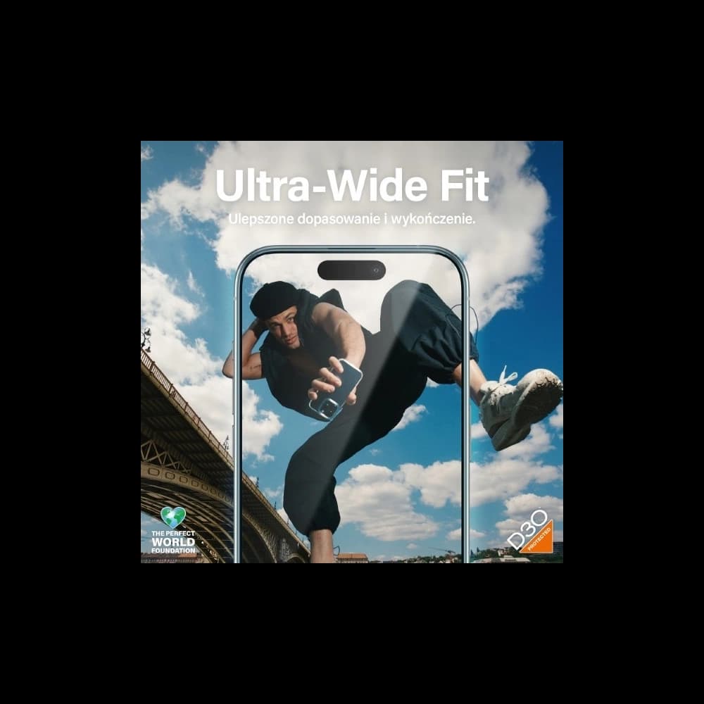 Szkło hybrydowe PanzerGlass Matrix D3O UWF do Apple iPhone 15 Pro Ultra-Wide-Fit rPET - 6