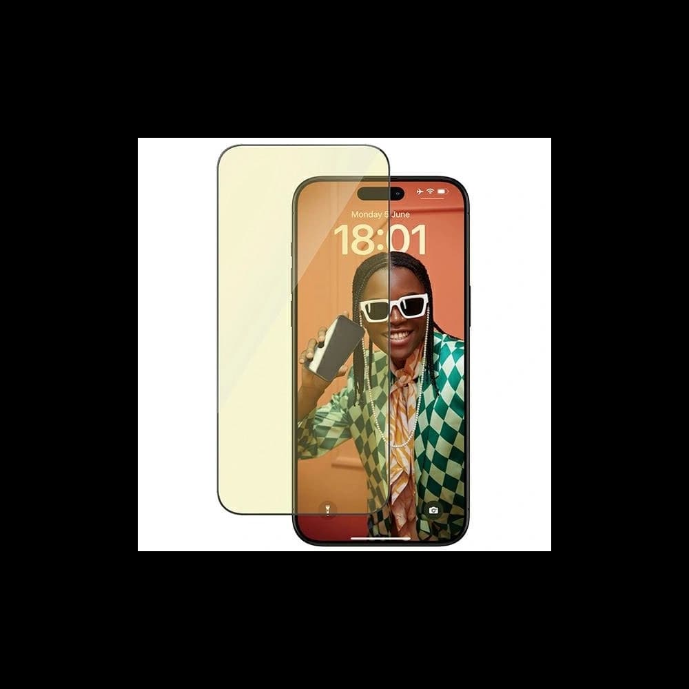 PanzerGlass Ultra-Wide Fit Apple iPhone 15 Pro Max 2in1 Bildschirmschutz Anti-Reflex + Anti-Blau Einfacher Ausrichter - 1