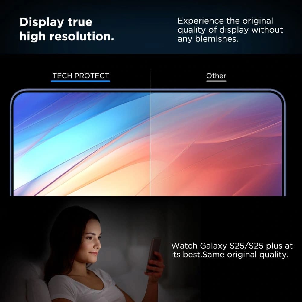 Tech-Protect Quick Set+ Samsung Galaxy S25 Klar [2 PACK] - 4