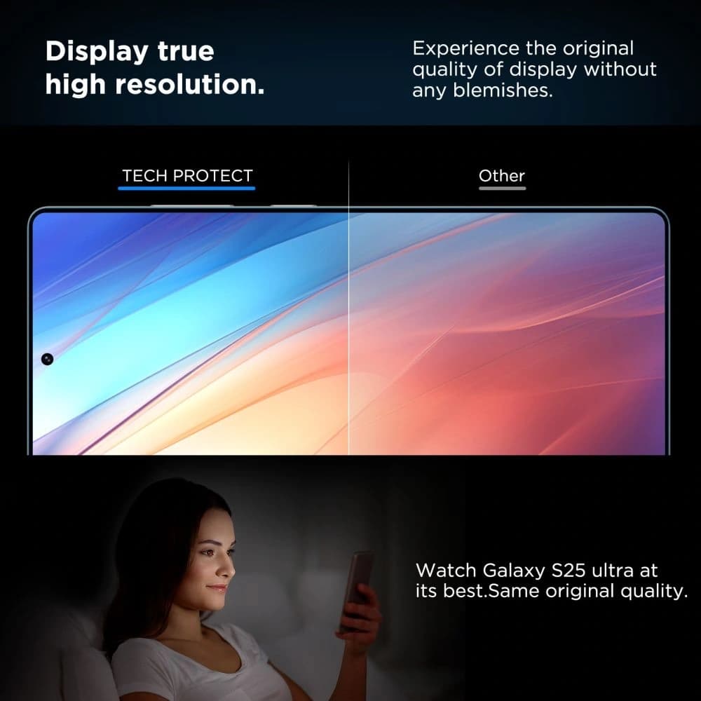 Tech-Protect Quick Set+ Samsung Galaxy S25 Ultra Klar [2 PACK] - 4