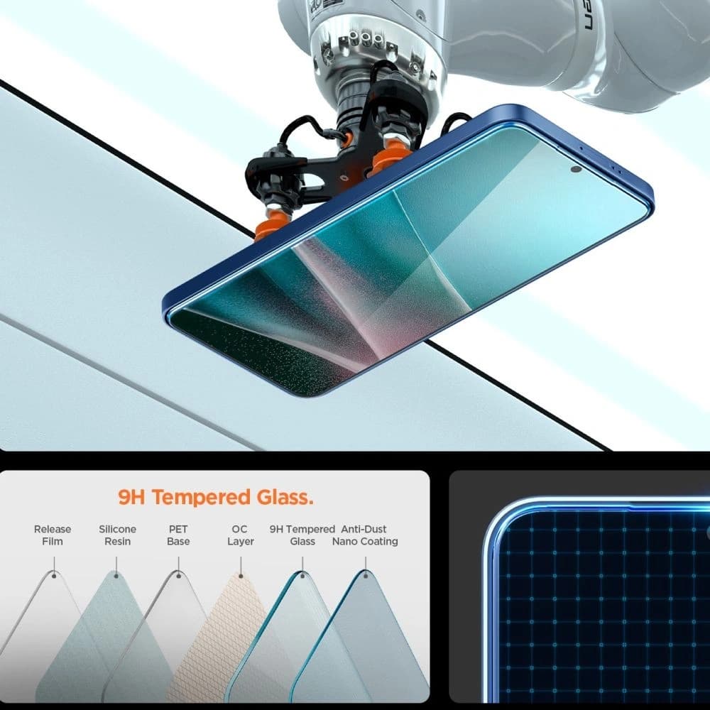 Spigen GLAS.tR ez Fit Pro Samsung Galaxy S25 Edge Klar - 8