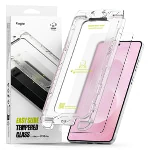 Szkło hartowane Ringke Easy Slide Samsung Galaxy S25 Edge Clear [2 PACK]