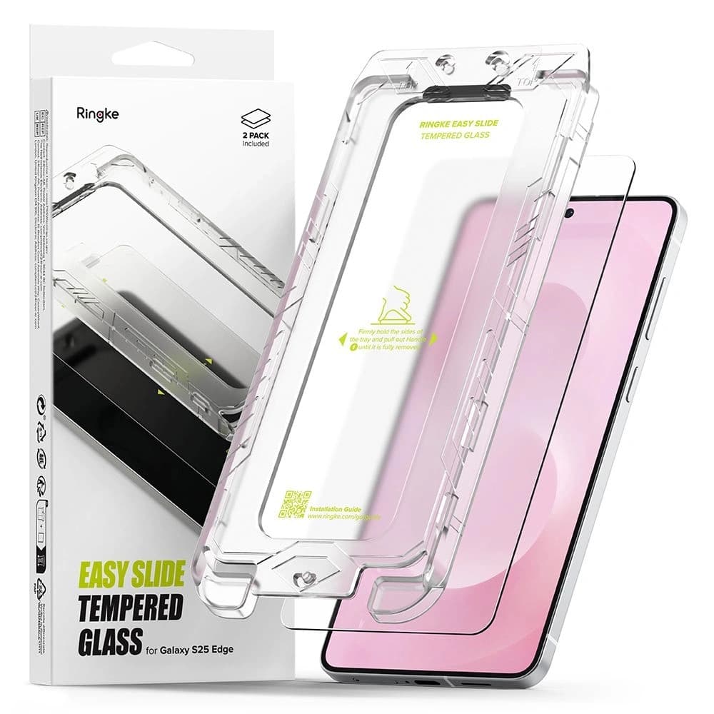 Ringke Easy Slide Samsung Galaxy S25 Edge Clear [2 PACK] - 1