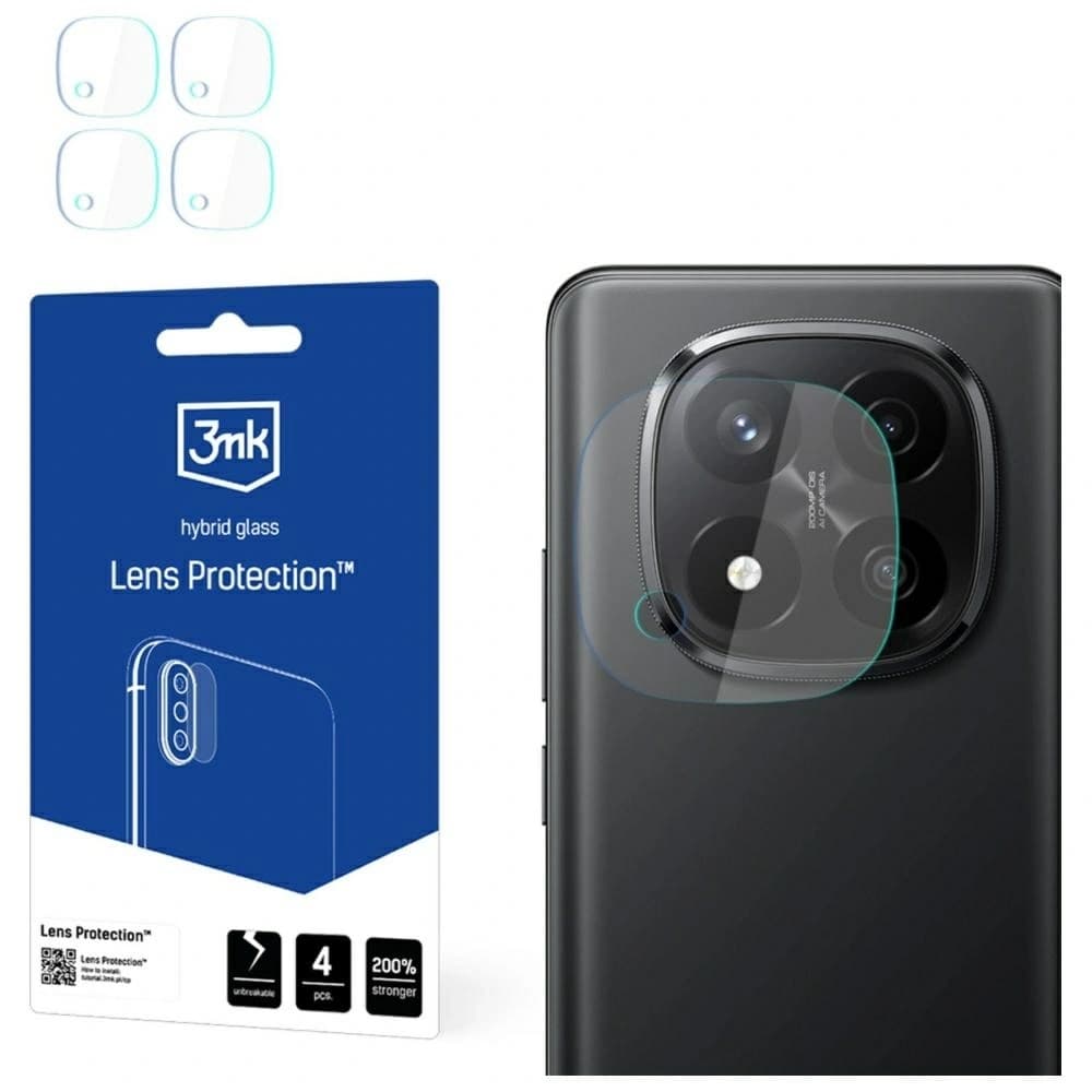 3MK Linsenschutz für Redmi Note 14 Pro+ Plus [4 PACK] - 1