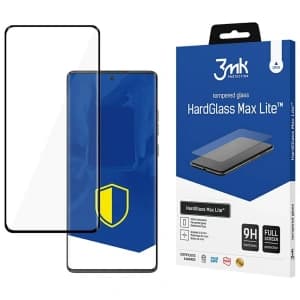 Tempered glass 3MK HardGlass Max Lite for Motorola Moto G85 black