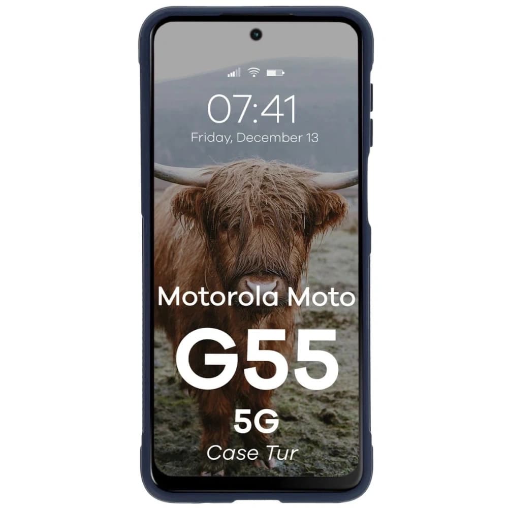 Bizon Case Tur Motorola Moto G55 5G námořnická modrá - 5
