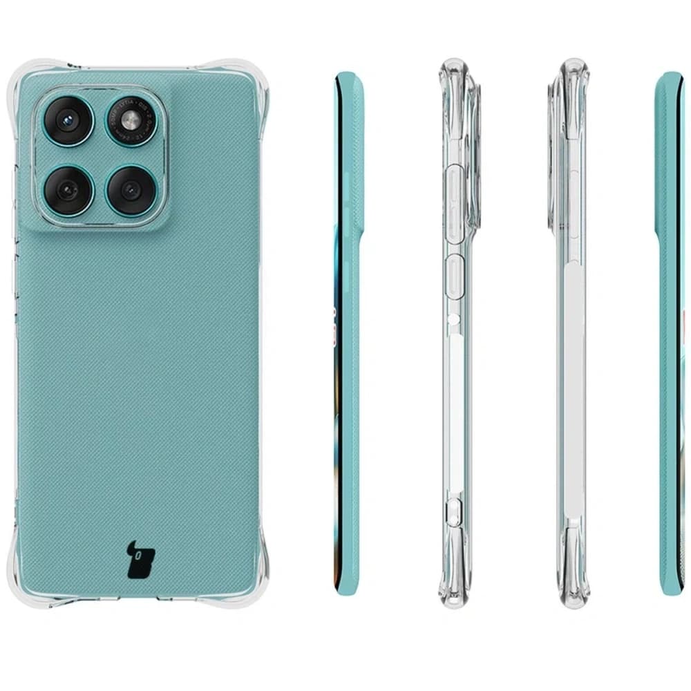 Bizon Case Clear Pack flexibilní pouzdro + 2x ochranná fólie na displej Motorola Edge 60 Fusion / Edge 60 - 4