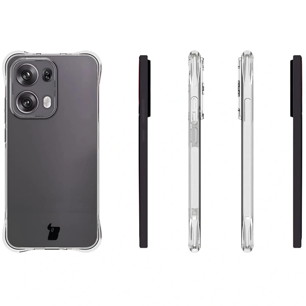 Etui + 2x folia na ekran Bizon Case Clear Pack do Oppo Reno13 Pro - 4