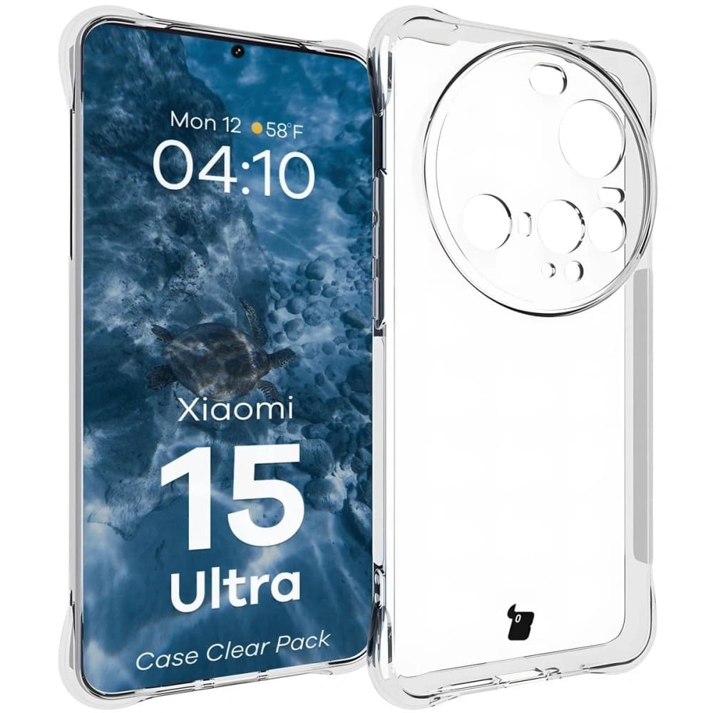 Bizon Case Clear Pack flexible case + 2x screen film Xiaomi 15 Ultra - 3