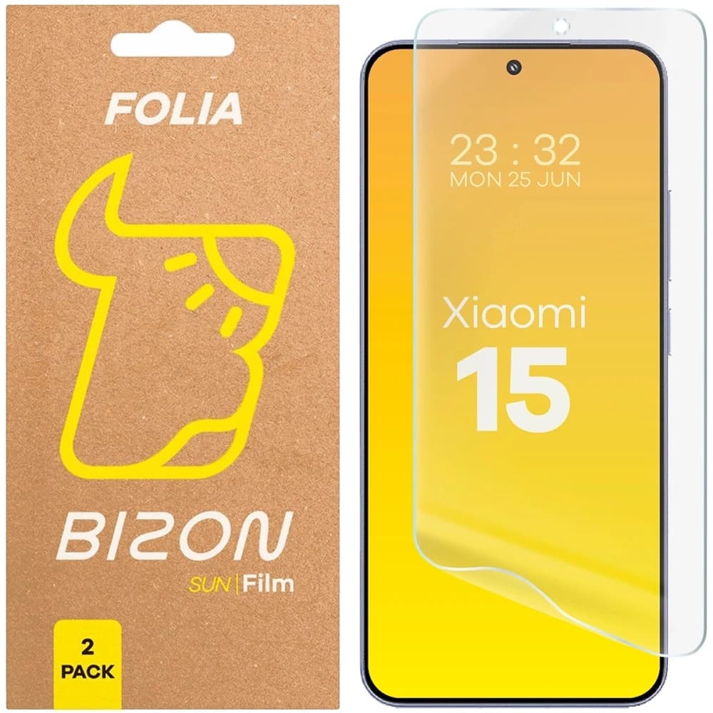 Bizon Skleněná fólie Sun Xiaomi 15 [2 BALENÍ] - 1